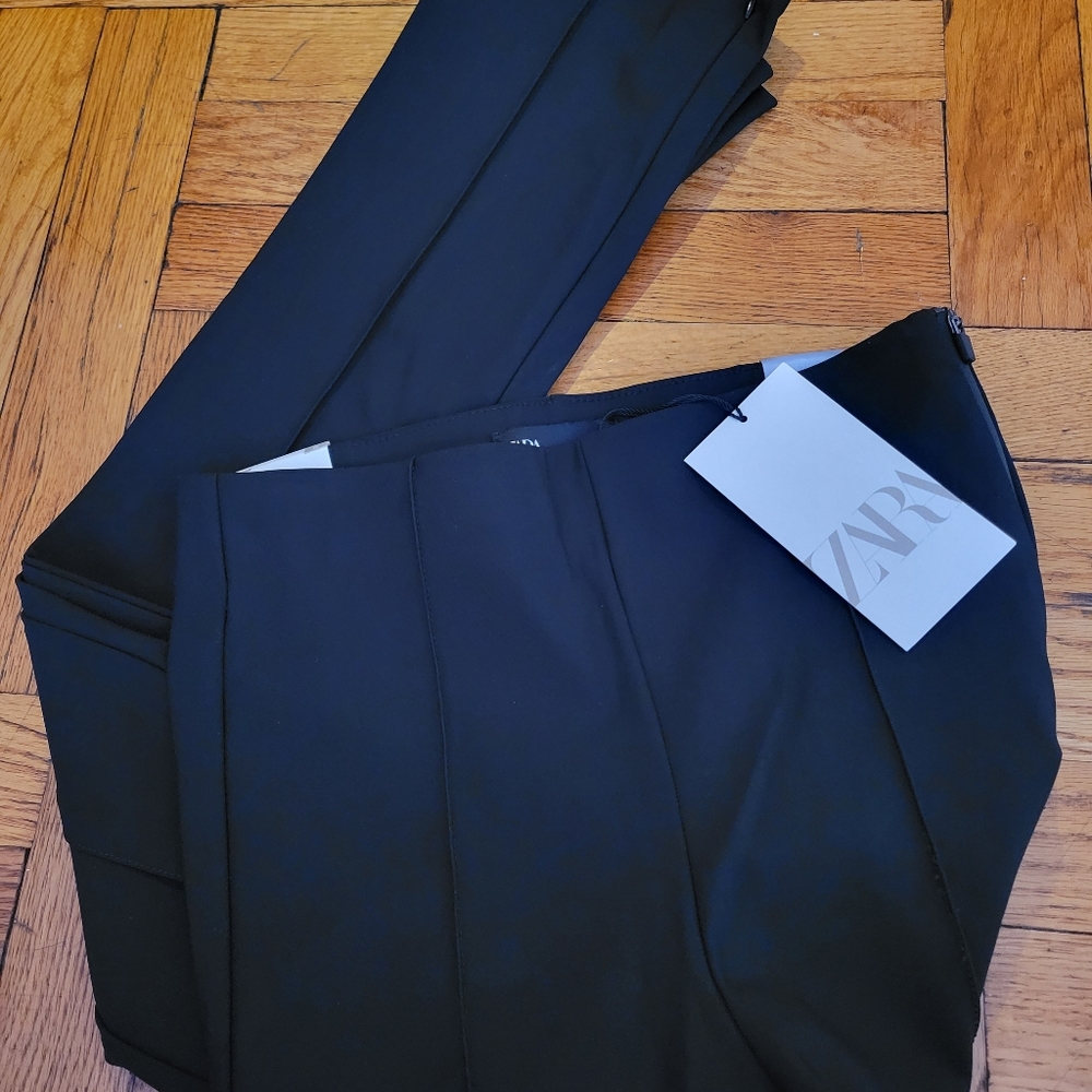 Zara Bistretch Extra long leggings black  Small